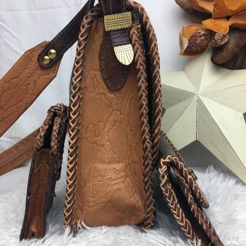 Brown Leather Trio Purse Nicole - Picture 8 of 8